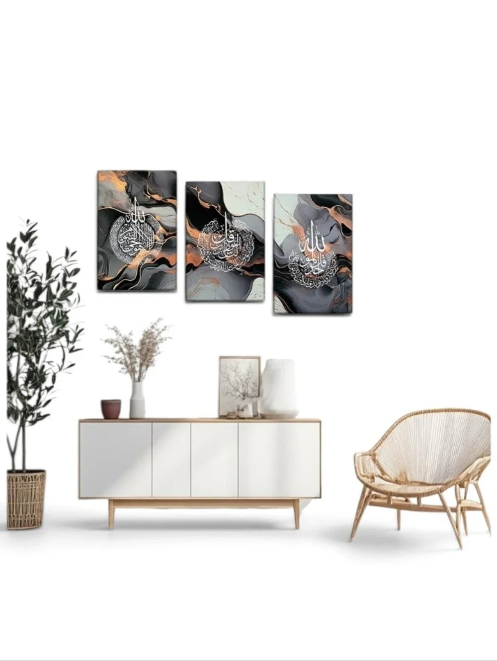 3 Piece Islamic Wall Art